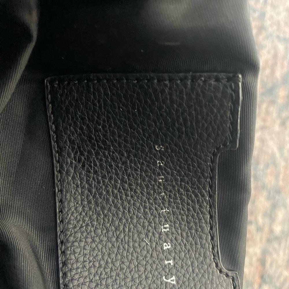 Sanctuary Black Leather Backpack Purse 100% Leather - Picture 3 of 9